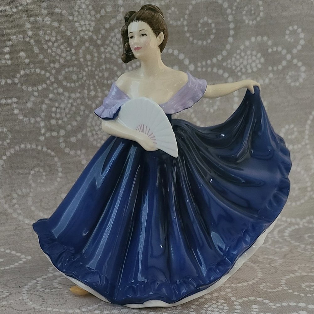 Royal Doulton Figurine - Elaine - Blue Dress HN2791 - Signed